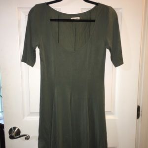 Olive green dress